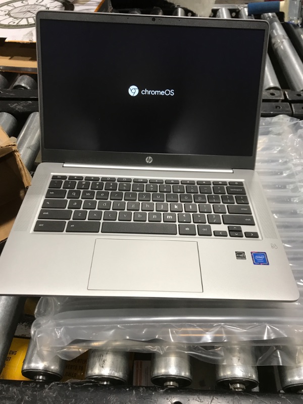 Photo 2 of HP Chromebook 14 Laptop, Intel Celeron N4120, 4 GB RAM, 64 GB eMMC, 14" HD Display, Chrome OS, Thin Design, 4K Graphics, Long Battery Life, Ash Gray Keyboard (14a-na0226nr, 2022, Mineral Silver)