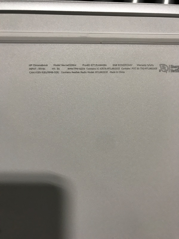 Photo 5 of HP Chromebook 14 Laptop, Intel Celeron N4120, 4 GB RAM, 64 GB eMMC, 14" HD Display, Chrome OS, Thin Design, 4K Graphics, Long Battery Life, Ash Gray Keyboard (14a-na0226nr, 2022, Mineral Silver)