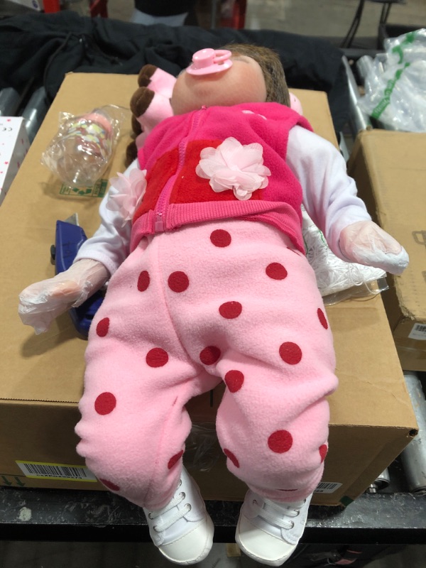 Photo 1 of CHAREX Reborn Baby Dolls - 22 inches Realistic Newborn Soft Vinyl Baby Dolls Toy for Kids Age 3+