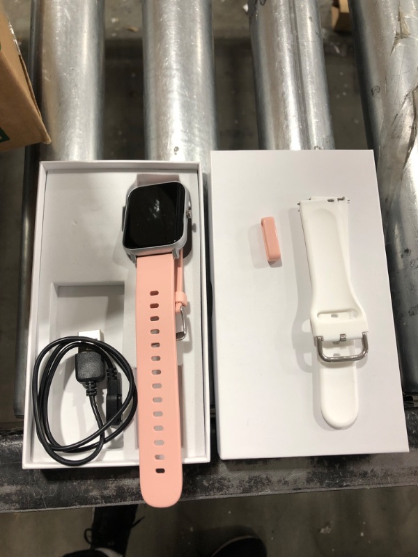 Photo 1 of 2022 Smart Watch with Text and Call Receive/Dial for Android Phone Compatible, Fitness Watch with Voice Control Heart Rate SpO2 Sleep Tracker Sport Smartwatch for Women Men Pink-S