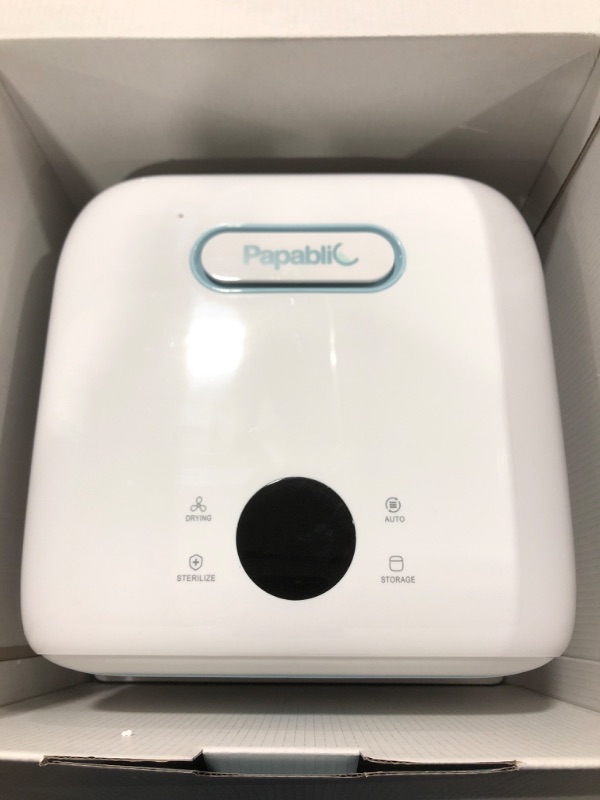 Photo 1 of Papablic 4-in-1 UV Light Sanitizer | UV Sterilizer and Dryer Pro | UV Sterilizer Box with Dual UV-C Lamps for Babies & Whole Family | Large Capacity | Touch Control