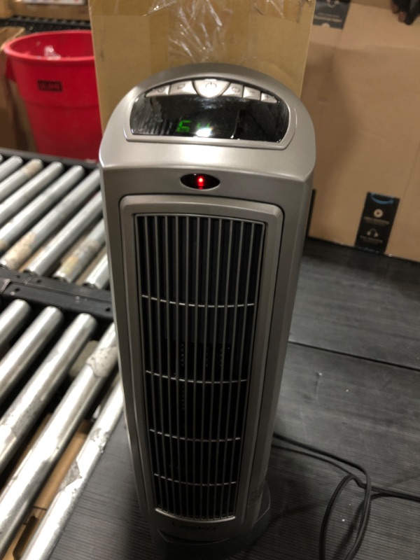 Photo 2 of Lasko 1500W Digital Ceramic Space Heater with Remote, 755320, Silver