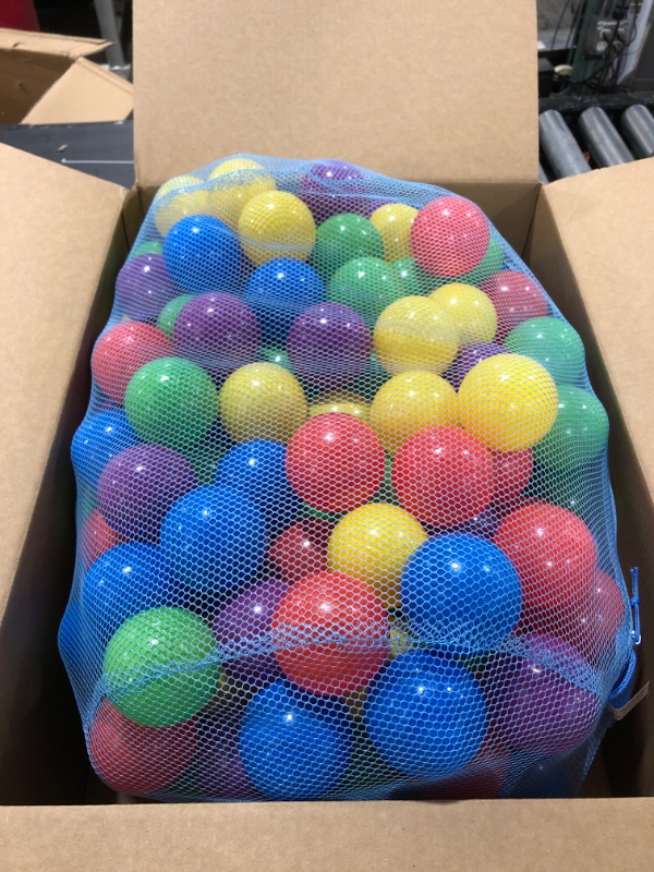 Photo 2 of Click N' Play Ball Pit Balls for Kids, Plastic Refill Balls, 100 Pack, Phthalate and BPA Free, Includes a Reusable Storage Bag with Zipper, Bright Colors, Gift for Toddlers and Kids