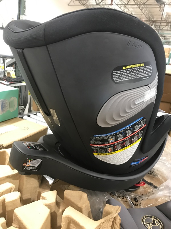 Photo 3 of CYBEX Sirona S with SensorSafe, Convertible Car Seat, 360° Rotating Seat, Rear-Facing or Forward-Facing Car Seat, Easy Installation, SensorSafe Chest Clip, Instant Safety Alerts, Premium Black Car Seat Pepper Black