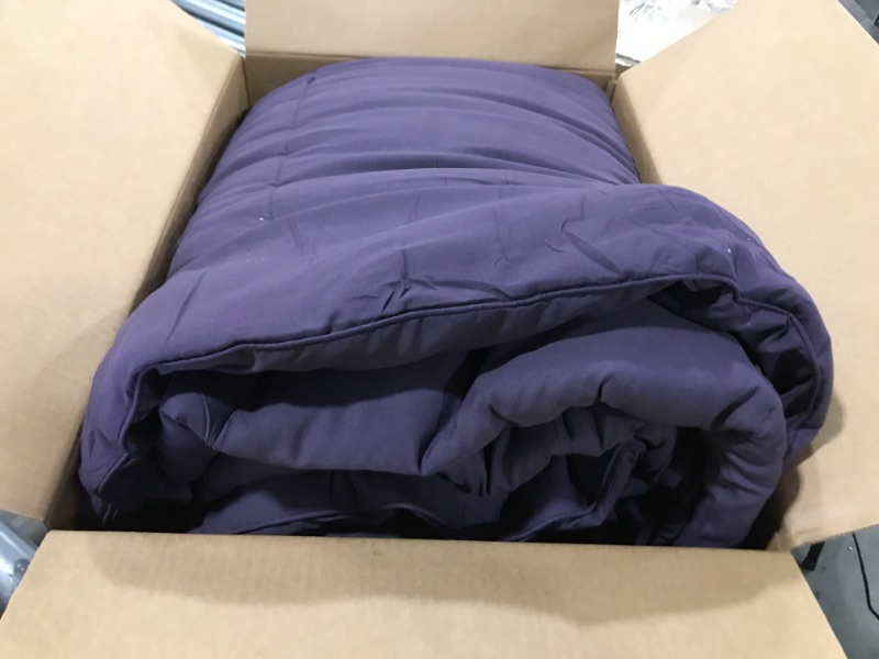 Photo 1 of Utopia Bedding Comforter Duvet Insert - Quilted Comforter with Corner Tabs - Box Stitched Down Alternative Comforter (King, Plum/Purple) King Plum