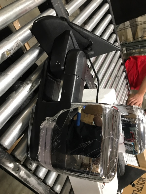 Photo 4 of MOSTPLUS Power Heated Towing Mirrors Compatible for Chevy Silverado GMC Serria 2014-2018 w/Sequential Turn light, Parking Lamp, Running Light (Set of 2) Not for diesel truck (Chrome)
