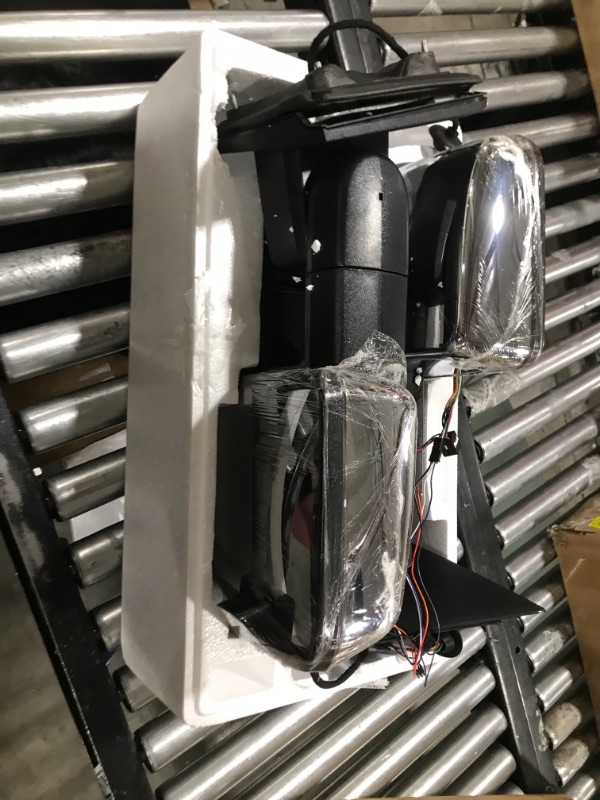 Photo 1 of MOSTPLUS Power Heated Towing Mirrors Compatible for Chevy Silverado GMC Serria 2014-2018 w/Sequential Turn light, Parking Lamp, Running Light (Set of 2) Not for diesel truck (Chrome)
