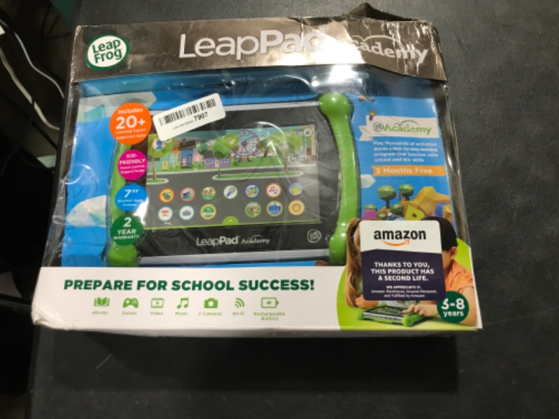 Photo 2 of LeapFrog LeapPad Academy Kids’ Learning Tablet, Green