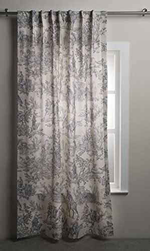 Photo 1 of 100% Cotton Curtain the Miller Maison D' Hermine One Panel Darkening Curtains for Living Rooms Bedrooms Offices Tailored with a Rod Pocket and Loop