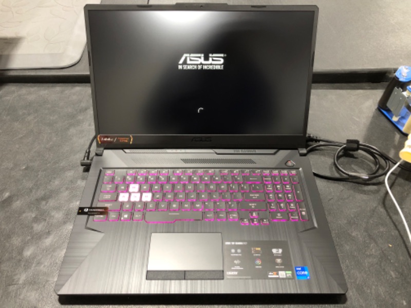 Photo 2 of ASUS TUF F15 Gaming Laptop, 15.6" 144Hz FHD IPS-Type Display, Intel Core i5-10300H Processor, GeForce GTX 1650, 8GB DDR4 RAM, 512GB PCIe SSD, Wi-Fi 6, Windows 11 Home, FX506LH-AS51