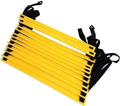 Photo 1 of Agility Ladder Speed ??Agility Training, Footwork Training Agility Ladder with Tote Bag (Color : Yellow, Size : 16 rungs 8m Long)