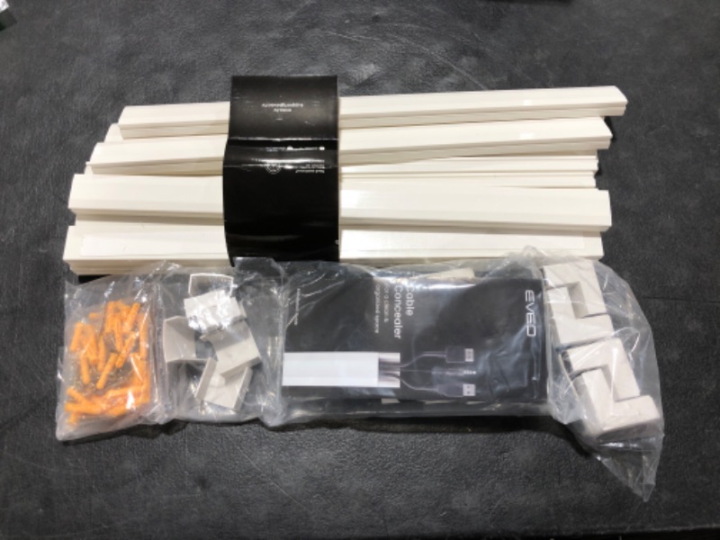 Photo 2 of 306” Cord Hider - Cord Cover Wall - Paintable Cable Concealer, Wire hiders for TV on Wall - Cable Management Cord Hider Wall Including Connectors & Adhesive Strips Cable Raceway - Cord Management White