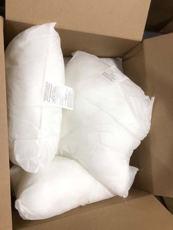 Photo 1 of 4 pack white small bed/couch  pillows 