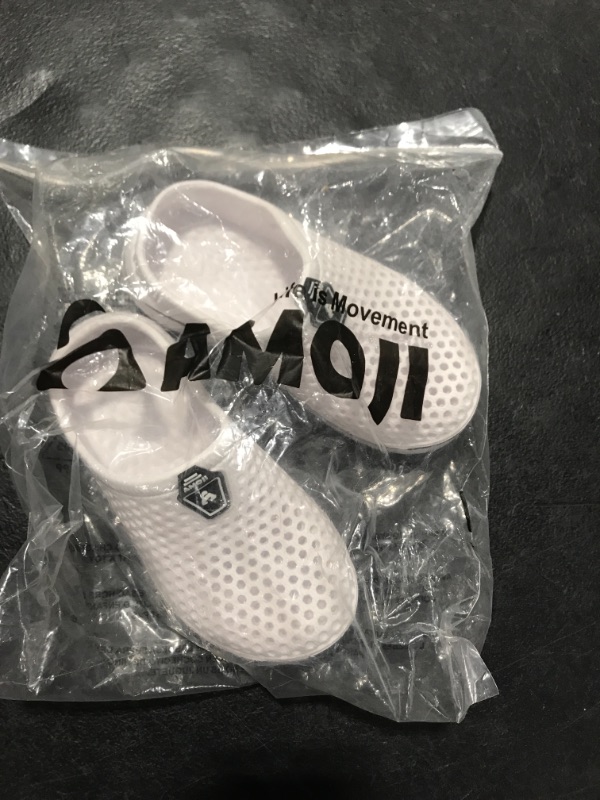 Photo 2 of Amoji Kids Garden Clogs Slippers 9.5-10 Toddler White