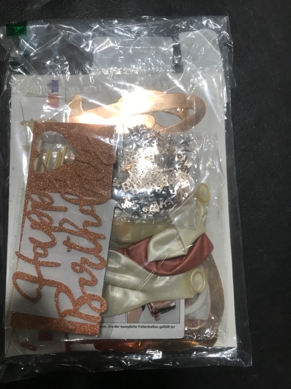 Photo 2 of 30th Rose Gold Birthday Decorations, 