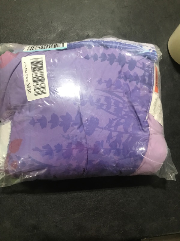 Photo 3 of Disney Frozen 2 Lavender, Light Blue and Purple Forest Spirit 4 Piece Toddler Bed Set - Comforter, Fitted Bottom Sheet, Flat Top Sheet, Reversible Pillowcase