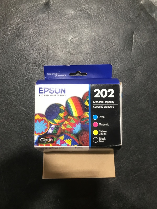 Photo 2 of EPSON T202 Claria -Ink Standard Capacity Black & Color -Cartridge Combo Pack (T202120-BCS) for Select Epson Expression and Workforce Printers Black and Color Multi-pack Ink