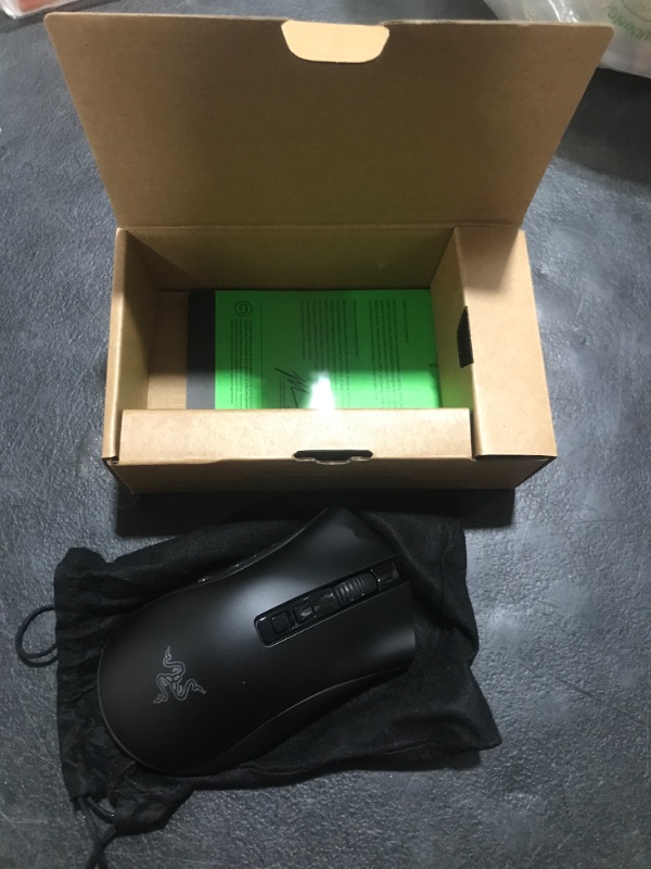 Photo 2 of Razer DeathAdder V2 Pro Wireless Gaming Mouse: 20K DPI Optical Sensor - 3X Faster Than Mechanical Optical Switch - Chroma RGB Lighting - 70 Hr Battery Life - 8 Programmable Buttons - Classic Black