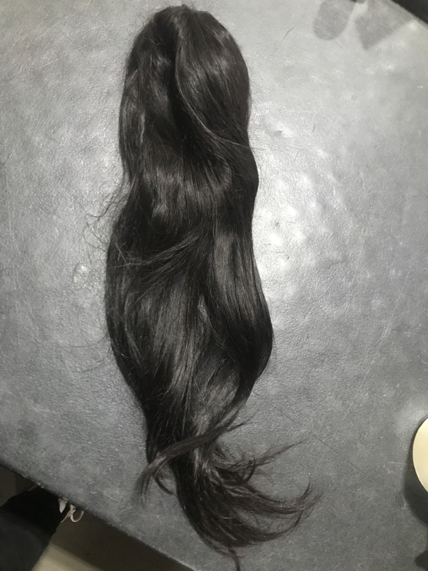 Photo 2 of 22Inch V Part Wigs Human Hair Straight Brazilian Human Hair Wigs for Black Women Upgrade U Part Wigs No Leave Out No Sew in NO Glue 150% Density Natural Color 22 Inch V Part Straight Wig