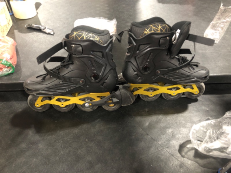 Photo 2 of LIKU Unisex Fitness Inline Skates Gold Men 6/Women 7