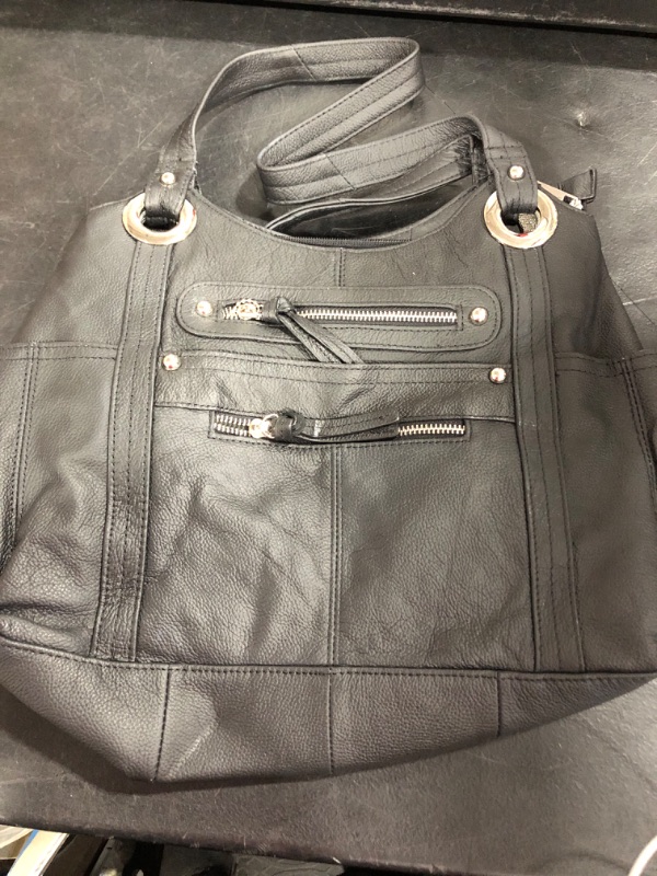 Photo 1 of  Bags For Women Pocketbooks Soft PU Leather Purses and Handbags Multi Pocket Shoulder Bag Black