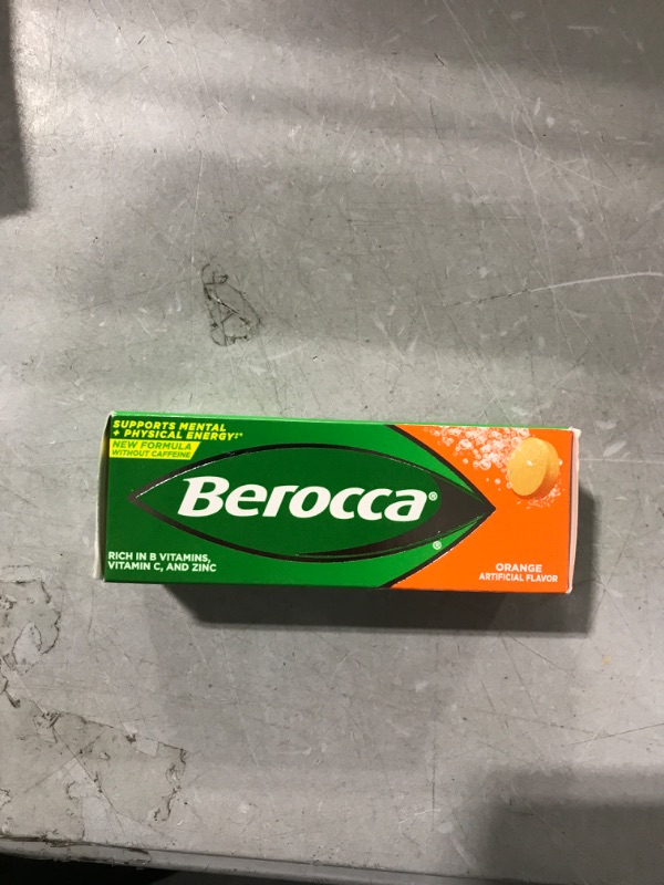 Photo 2 of Berocca Orange Effervescent Tablets, Caffeine Free, 10 Count