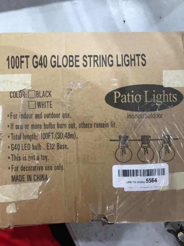 Photo 1 of 100FT G40 Globe String Lights 