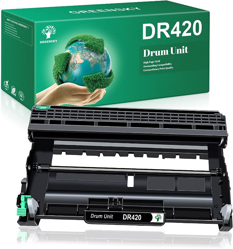 Photo 1 of GREENSKY Compatible Drum-Unit Replacement for Brother DR420 DR 420 for Brother HL-2270DW HL-2280DW HL-2230 HL-2240 MFC-7360N MFC-7860DW DCP-7065DN Intellifax 2840 2940 (1 Drum-Unit)