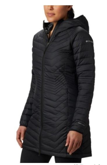 Photo 1 of Medium Women's Powder Lite Mid Jacket In Black- Columbia
