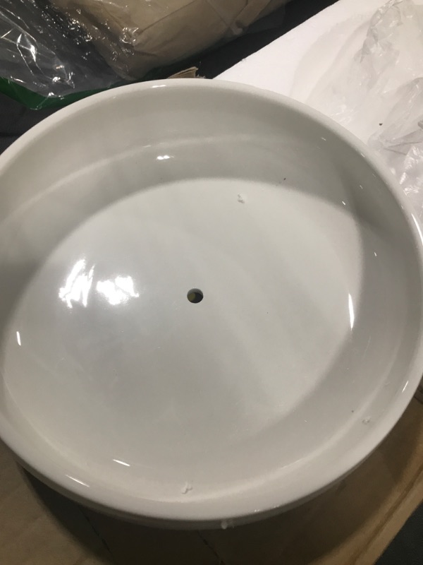 Photo 2 of 10" succulent bowl- white 