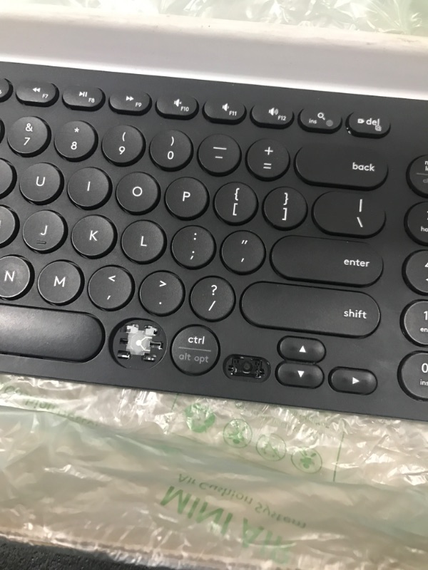 Photo 2 of Logitech K780 Multi-Device Wireless Keyboard for Computer, Phone and Tablet – FLOW Cross-Computer Control Compatible – Speckles
