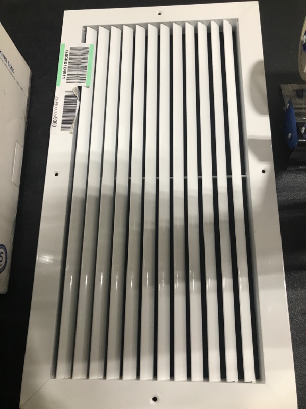 Photo 1 of 20" X 10" Aluminum Return Grille - Easy Air Flow - Linear Bar Grilles [Outer Dimensions: 21.5w X 11.5"h] 20 X 10