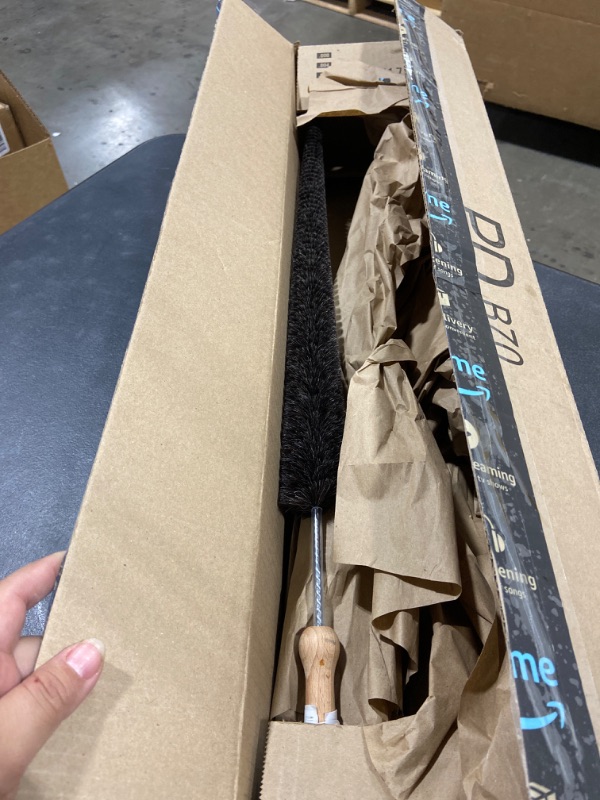 Photo 1 of 28 Inch (71cm) Premium Belgian Flexible Medium-Soft Natural Goat Hair Radiator Cleaner, Coil and Dryer Vent Brush. Dryer lint Brush Vent Cleaner and Condenser Coil Cleaner by KONEX