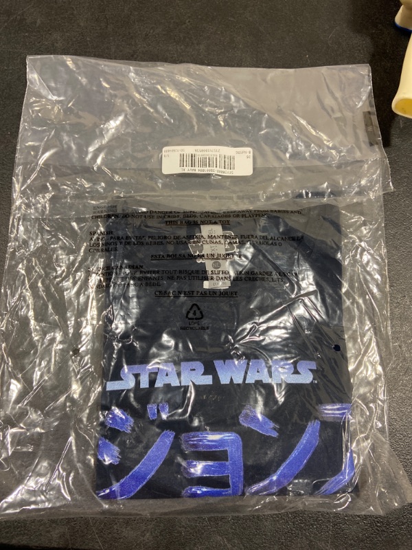 Photo 2 of STAR WARS Visions Stv Logo Combined Girls Short Sleeve Tee Shirt X-Large Navy Blue