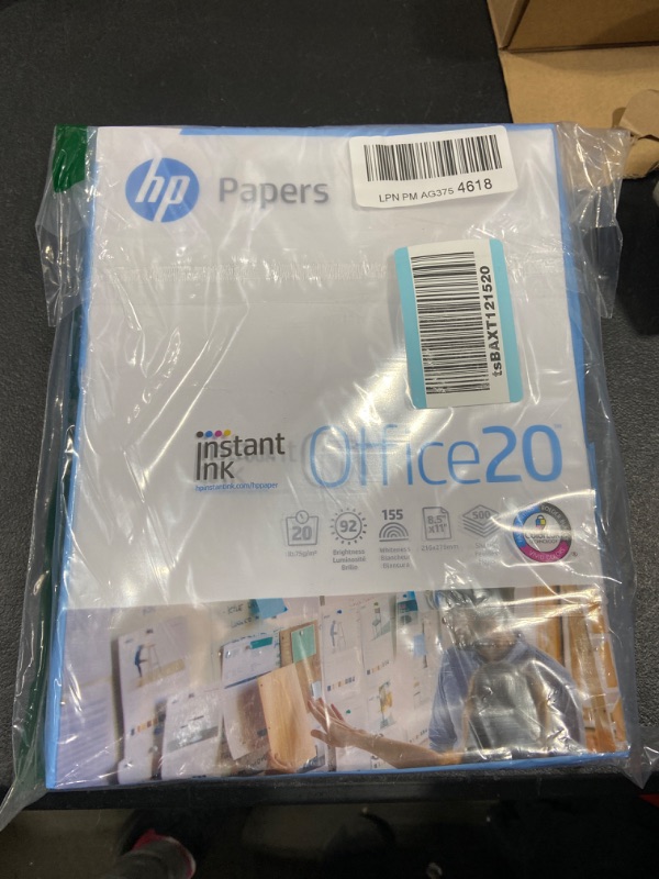 Photo 2 of HP Printer Paper | 8.5x11 Paper |Office 20 lb | 1 Ream - 500 Sheets | 92 Bright | Made in USA - FSC Certified | 112150R 1 Ream | 500 Sheets Letter (8.5 x 11)