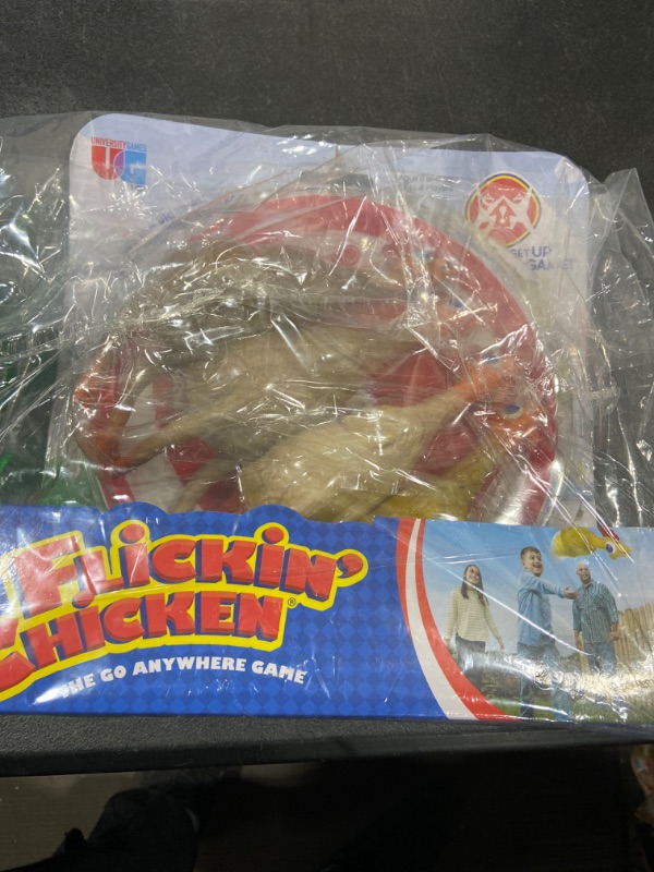 Photo 2 of Flickin Chicken Indoor Outdoor Target Toss Game from University Games, The Go Anywhere Game for 2 or More Players Ages 6 and Up