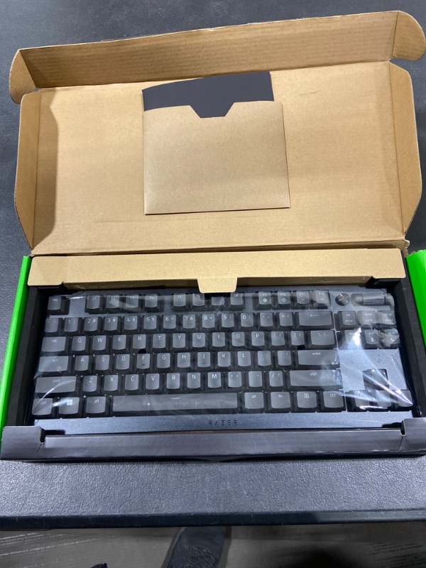 Photo 2 of Razer DeathStalker V2 Pro TKL Wireless Gaming Keyboard: Low-Profile Optical Switches - Linear Red - HyperSpeed Wireless & Bluetooth 5.0-50 Hr Battery - Ultra-Durable Coated Keycaps - Chroma RGB Linear Optical Switch Keyboard DeathStalker V2 Pro TKL