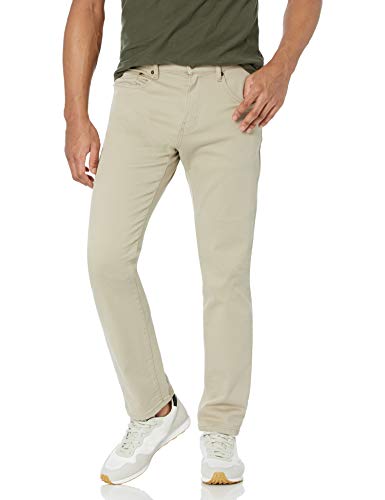 Photo 1 of Amazon Essentials Men's Athletic-Fit Stretch Jean, Light Khaki Brown, 38W X 29L
