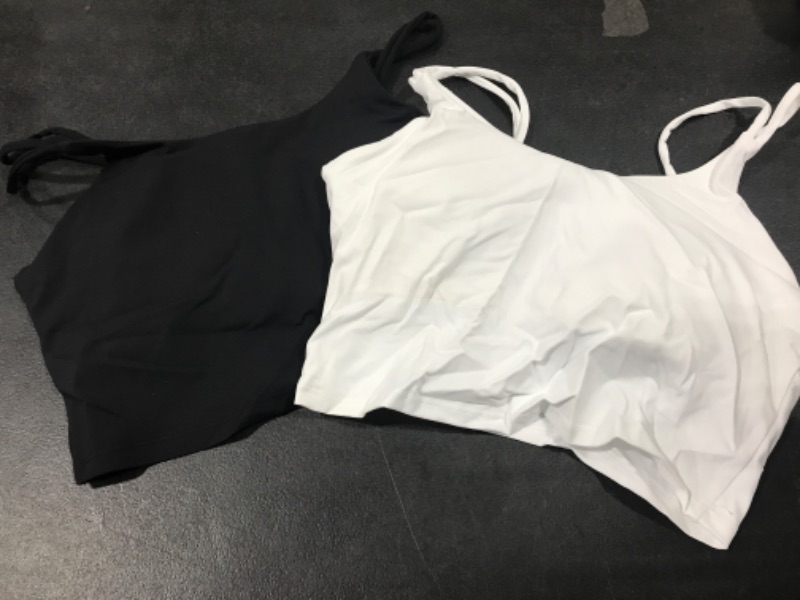 Photo 1 of Black and White 2 Pack Sports Bras Size 6