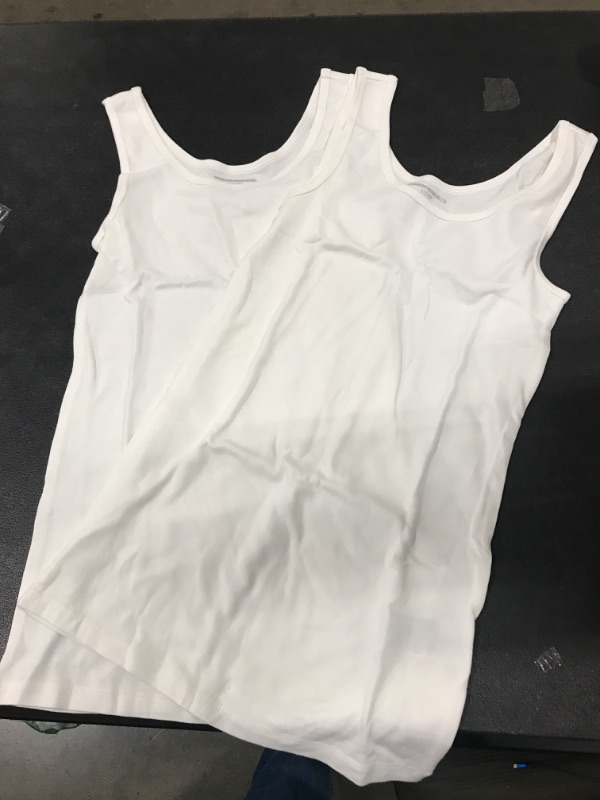 Photo 1 of 2 Pack White Tank Tops Size Small