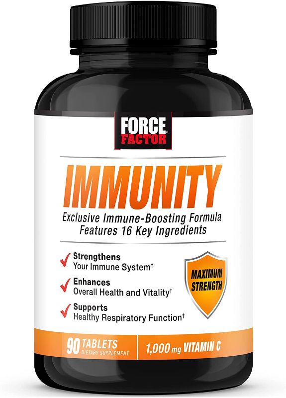 Photo 1 of Force Factor Immunity, Immune Support Booster with Elderberry and 1000mg of Vitamin C, Plus Vitamin D, Zinc, Probiotics, Quercetin, Antioxidants, and Echinacea for Immune Health Defense Exp 03/2024