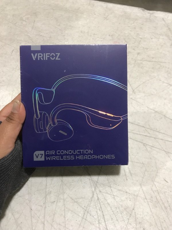 Photo 2 of VRIFOZ Wireless Headphones Air Conduction Bluetooth Headphones with Microphone, Sweat Resistant, Waterproof Headset Green Black