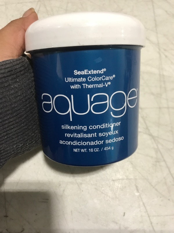Photo 2 of AQUAGE Silkening Conditioner, 16 oz., Provides Luxurious Dual Color Protection, Leaves Hair Manageable and Soft, Prevents Haircolor Fade and Styling Protection 16 Fl Oz 