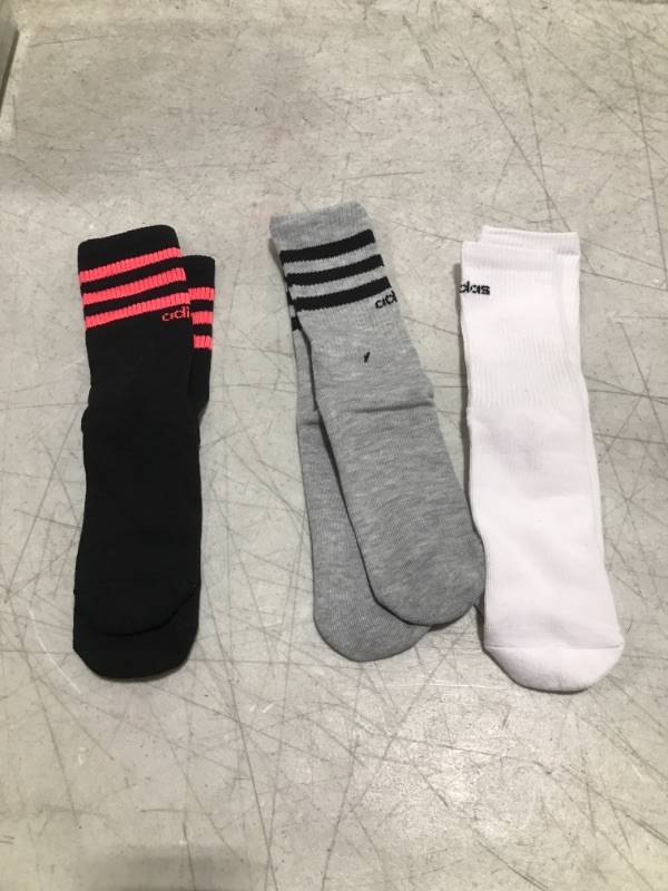 Photo 1 of 3 PAIRS OF ADIDAS SOCKS SIZE UNKNOWN