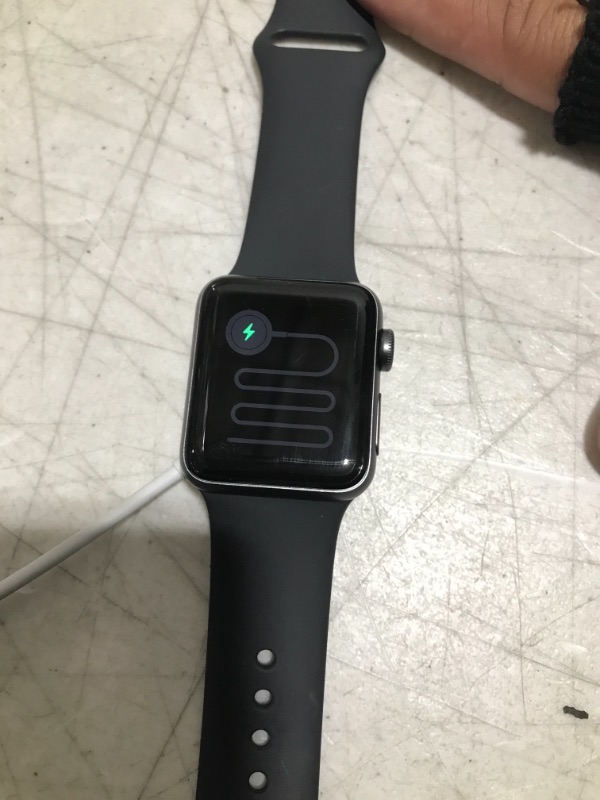 Photo 2 of Apple Watch Series 3 (GPS) 38mm Space Gray Aluminum Case with Black Sport Band - MQKV2LL/A (Refurbished)