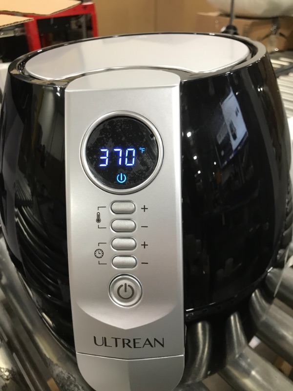 Photo 2 of  Air Fryer, 4.2 Quart (4 Liter) Electric Hot Airfryer Oven Oilless Cooker with LCD Digital Screen and Nonstick Frying Pot, UL Certified, 1-Year Warranty, 1500W (Black)