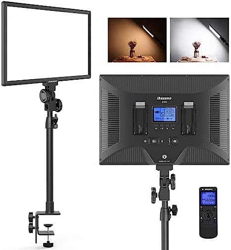 Photo 1 of Dazzne D50 Keylight Video Conference Lighting with Wireless Remote, Webcam Lighting LED Streaming Light, 15.4 Inches 45W 3000K-8000K 3600LM Dimmable 0-100% for Broadcast/Zoom Meetings/Tiktok
