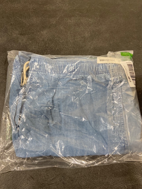 Photo 1 of Amazon Essentials Men's Drawstring Walk Short (Available in Plus Size) X-Large Light Wash, Chambray