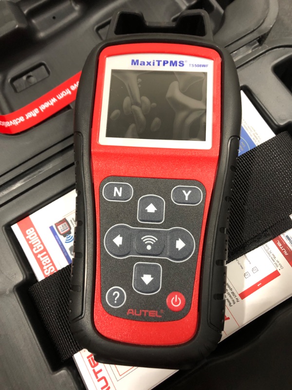 Photo 4 of Autel MaxiTPMS TS508WF WiFi with OBD2 Code Reader Connection Relearn Tool TPMS Programming TPMS Reset Sensor Activation Keyfob Test Via OBD Tire Type/Pressure Selection Advanced TS508 Relearning