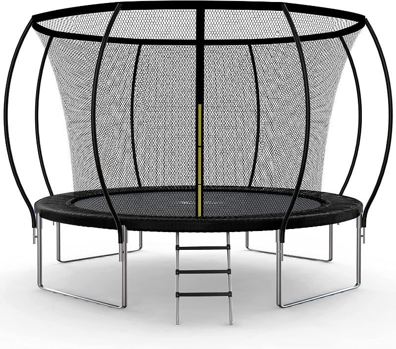 Photo 1 of !! FOR PARTS ONLY!!Trampoline for Kids with Safety Enclosure Net 12FT  Simple Deluxe 400LBS Weight Capacity Outdoor Backyards Trampolines with Non-Slip Ladder for Children Adults Family
